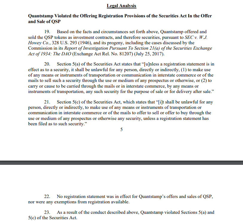 SEC files charges against Quantstamp for $28M initial coin offering